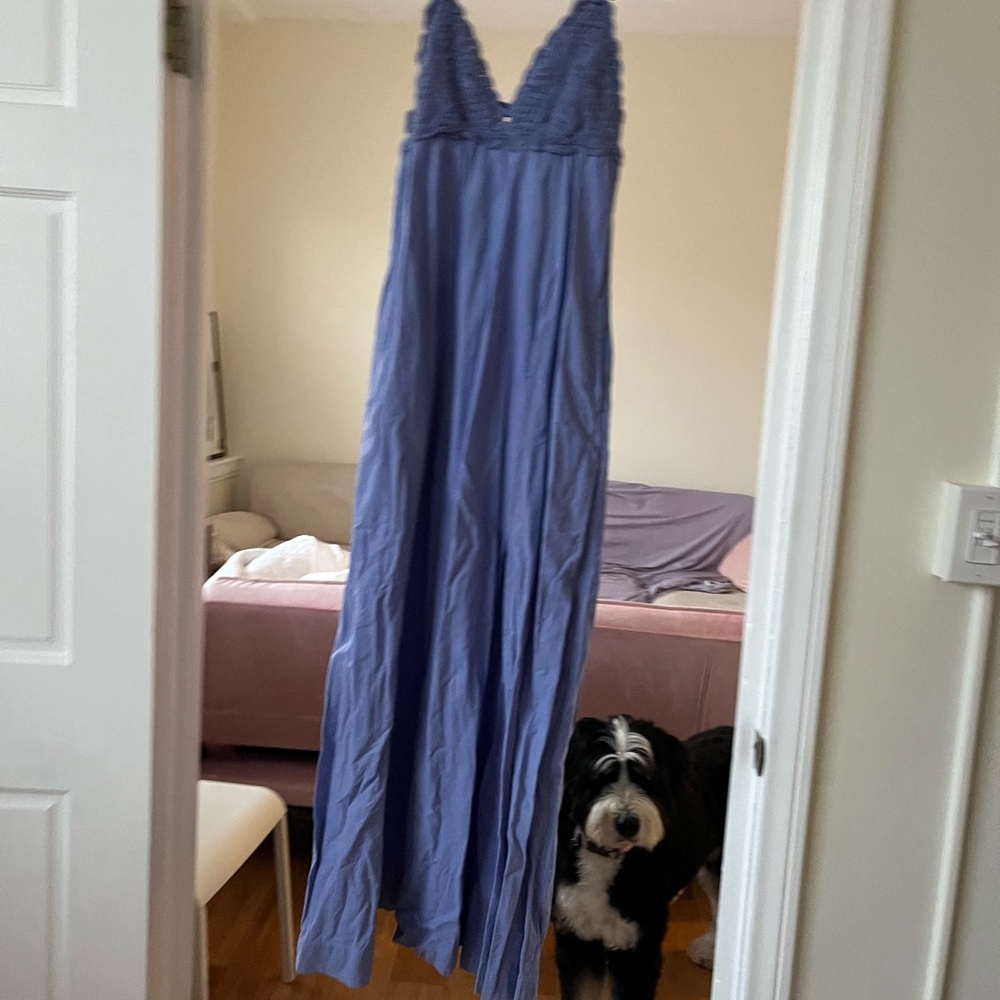 Elegant Blue Maxi Dress